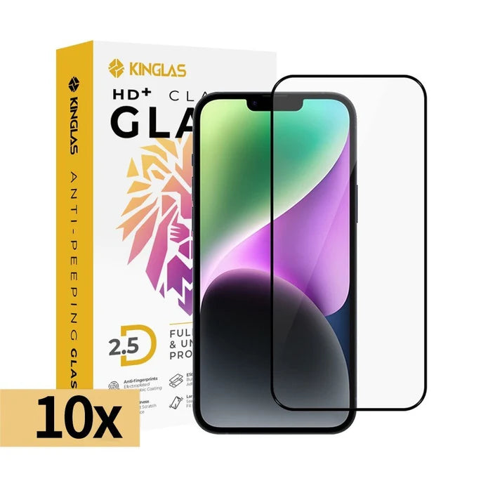 Kinglas iPhone 17 Air 9H Tempered Glass Screen Protector 10-Pack Bulk Trade Technician Pack
