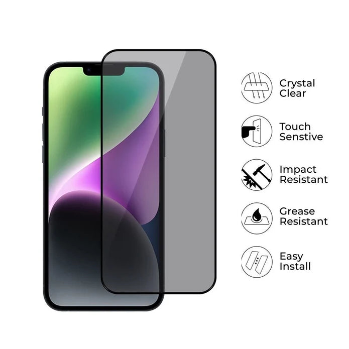 Kinglas 2-Pack Privacy Screen Protector iPhone 17 Air 28° Anti-Spy 9H 2.5D Full Coverage