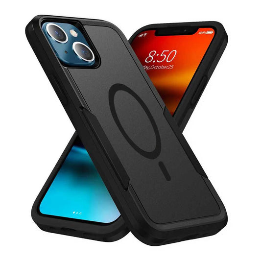 Apple iPhone 17 Black Armor Light Case Compatible With Magsafe