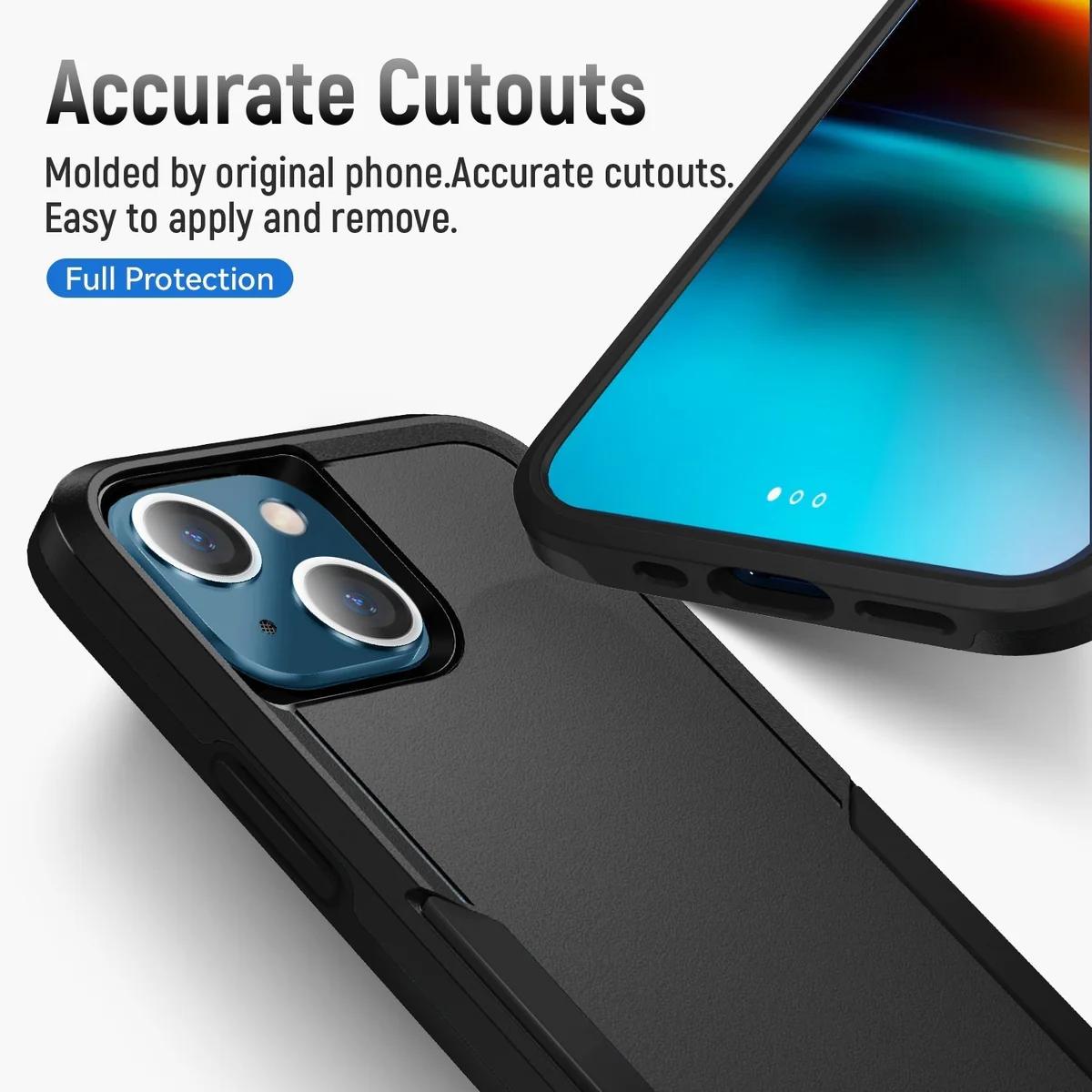 Apple iPhone 17 Black Armor Light Case Compatible With Magsafe
