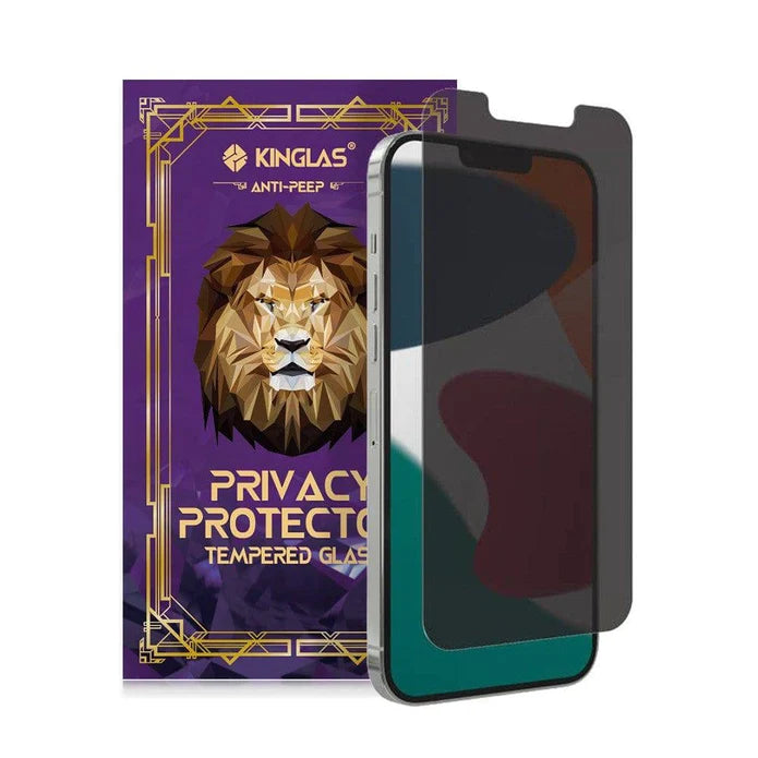 Kinglas Privacy Glass for iPhone 13 / 13 Pro / 14 / 16e / 17e