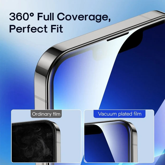 iPhone 16 Pro Max / 17 Pro Max / 18 Pro Max Kinglas 2 Packs 2.5D Full Coverage Silk Printing HD+ Clarity Glass Screen Protector