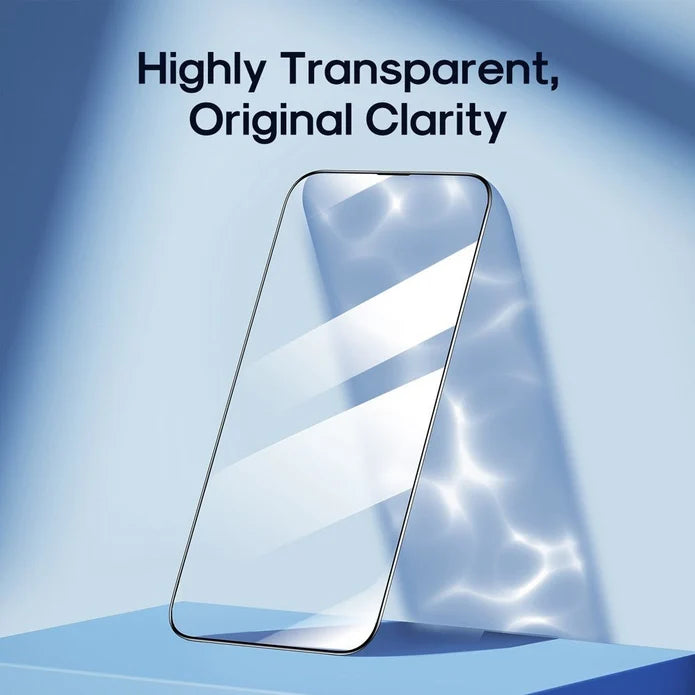 iPhone 16 Pro Max / 17 Pro Max / 18 Pro Max Kinglas 2 Packs 2.5D Full Coverage Silk Printing HD+ Clarity Glass Screen Protector