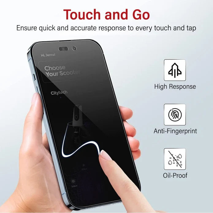 Kinglas iPhone 17 Air Privacy Tempered Glass Screen Protector